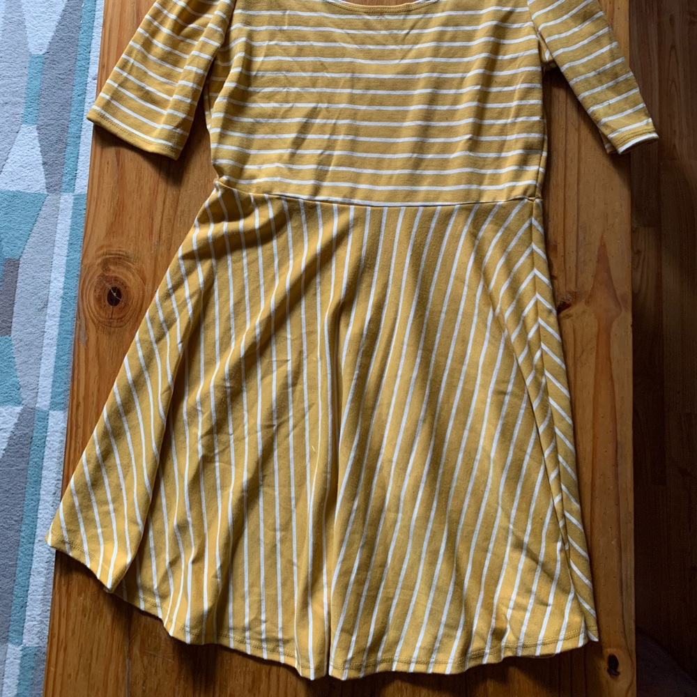 Sweet Striped Yellow ModCloth dress